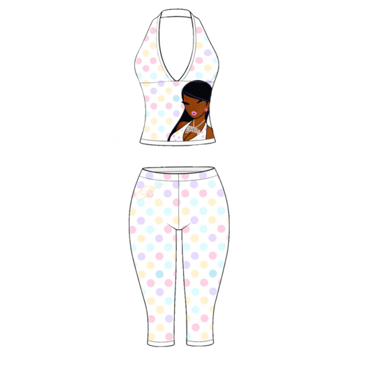 Sugar Drop Capri Set